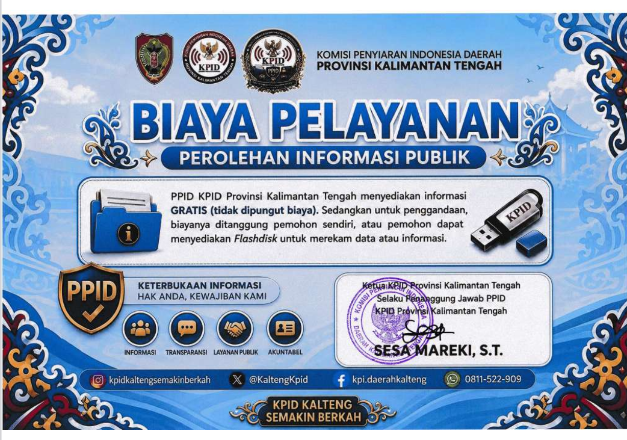 Penetapan biaya perolehan informasi